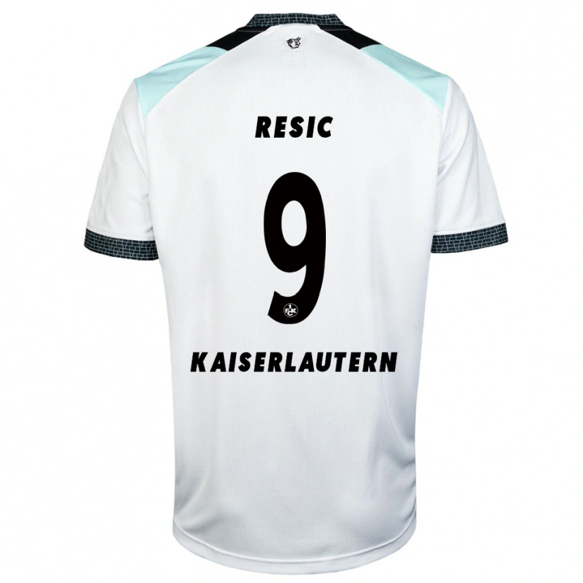 Danxen Bambino Maglia Dzenan Resic #9 Bianco Nero Kit Gara Away 2025/26 Maglietta