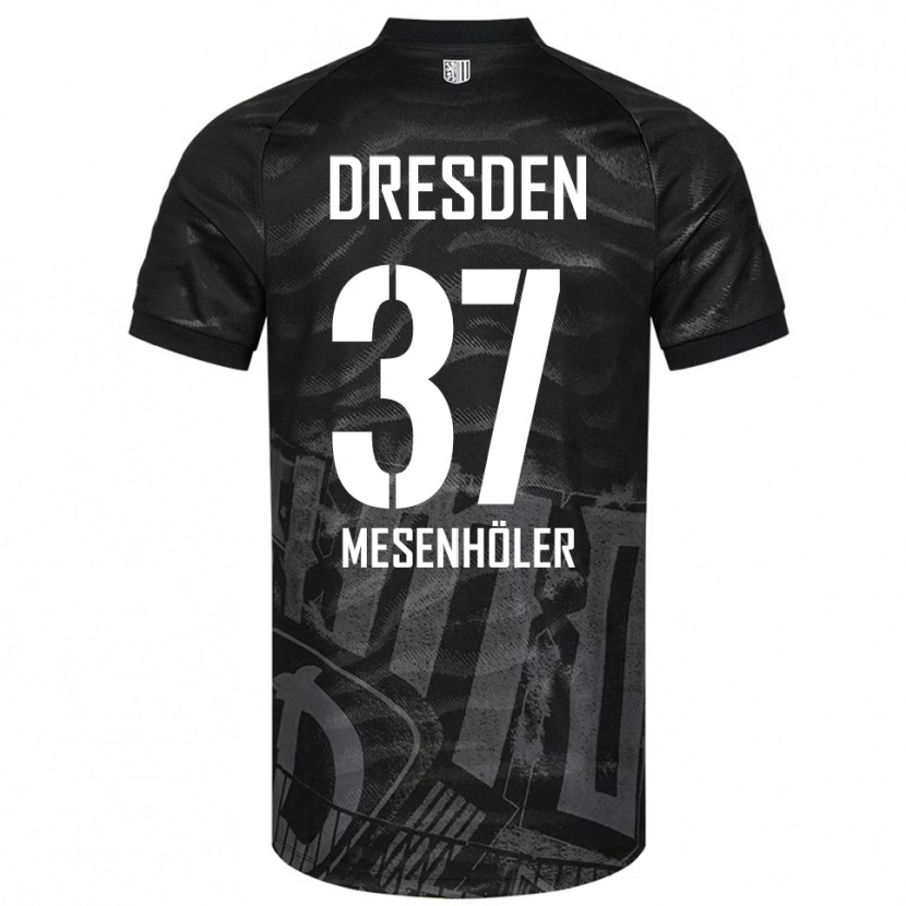 Danxen Bambino Maglia Daniel Mesenhöler #37 Nero Grigio Kit Gara Away 2025/26 Maglietta