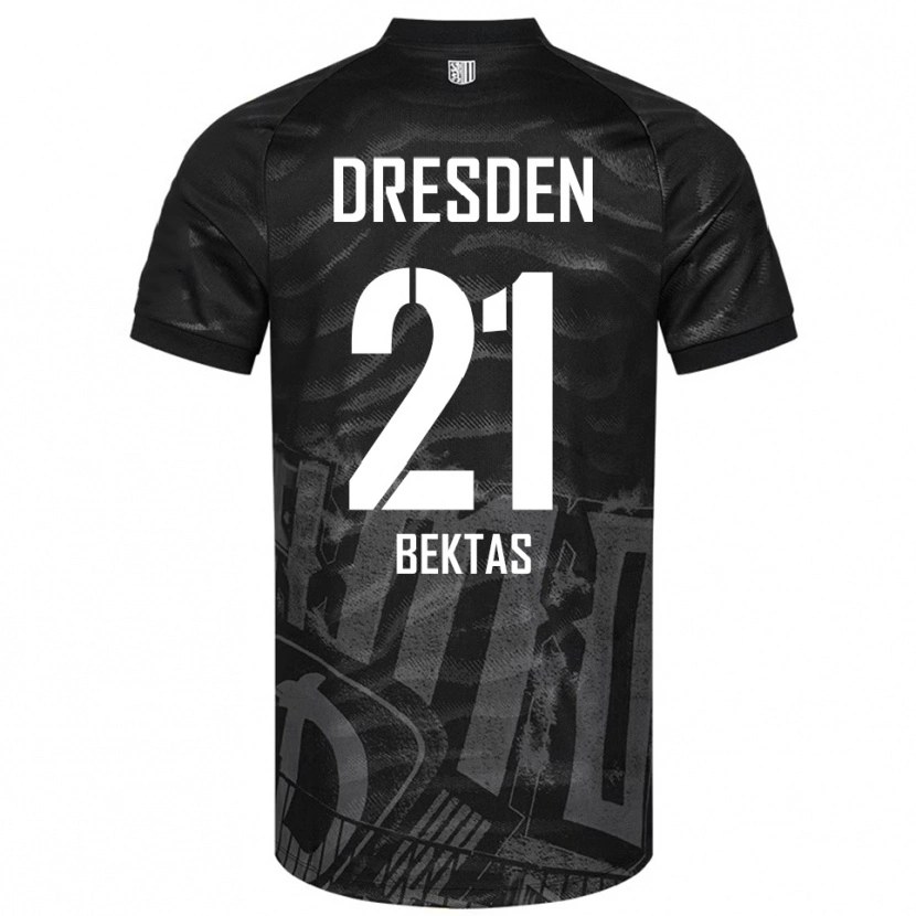 Danxen Bambino Maglia Tünay Bektas #21 Nero Grigio Kit Gara Away 2025/26 Maglietta