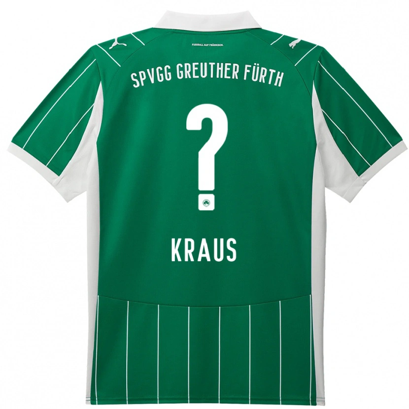 Danxen Bambino Maglia Scarlett Kraus #0 Verde Bianco Kit Gara Away 2025/26 Maglietta