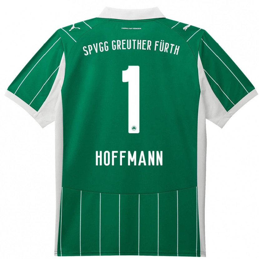 Danxen Bambino Maglia Simon Hoffmann #1 Verde Bianco Kit Gara Away 2025/26 Maglietta