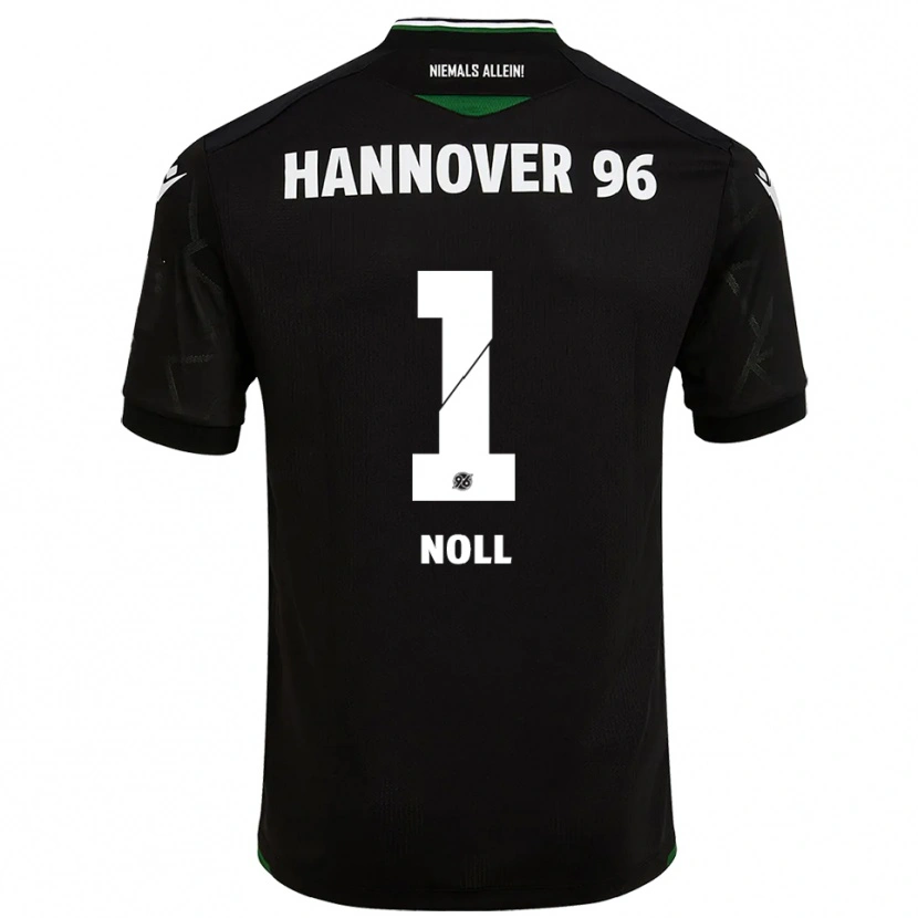 Danxen Bambino Maglia Nahuel Noll #1 Nero Verde Kit Gara Away 2025/26 Maglietta