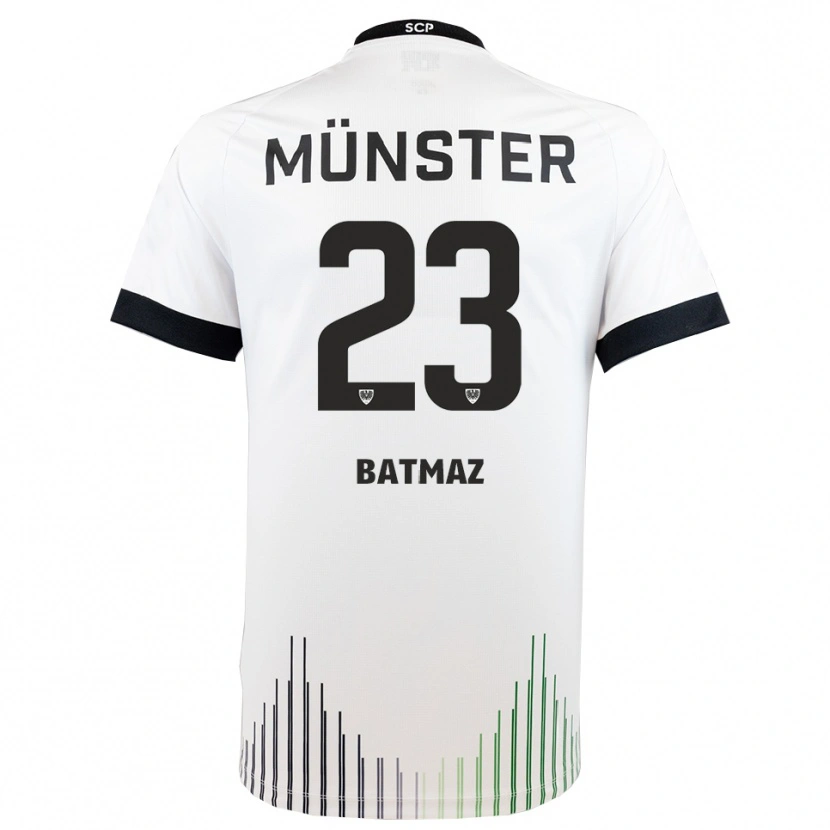 Danxen Bambino Maglia Malik Batmaz #23 Bianco Nero Kit Gara Away 2025/26 Maglietta