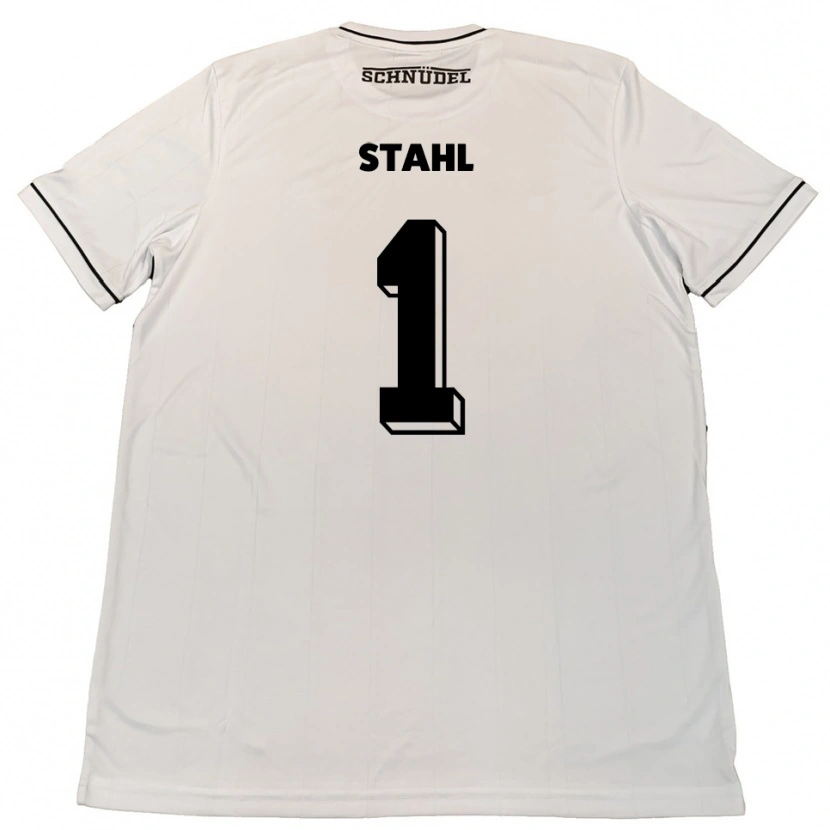 Danxen Bambino Maglia Toni Stahl #1 Bianco Nero Kit Gara Away 2025/26 Maglietta