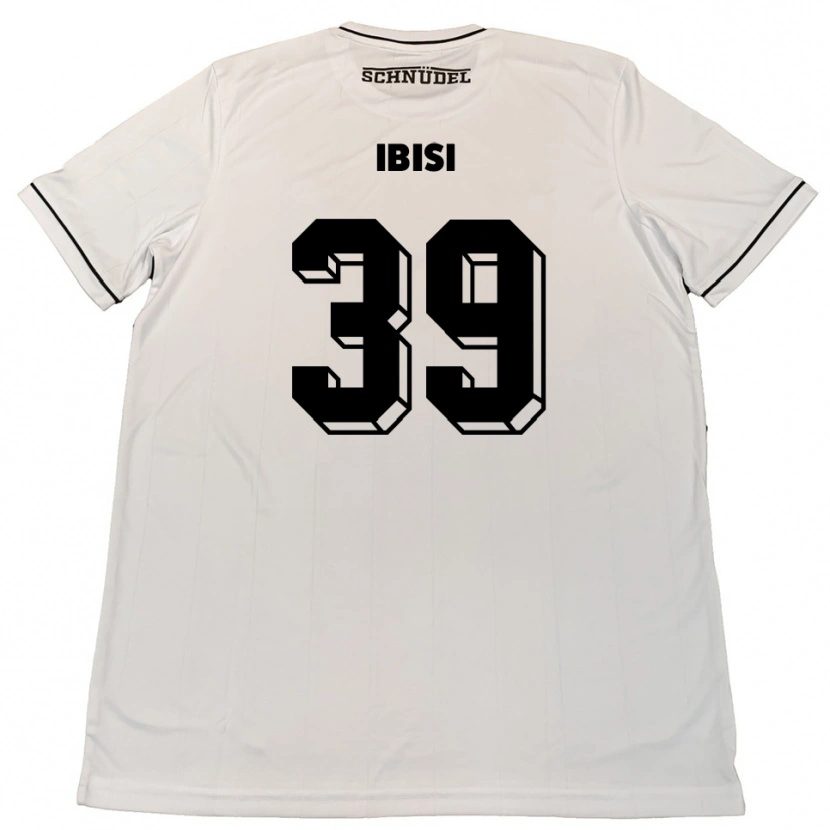 Danxen Bambino Maglia Altin Ibisi #39 Bianco Nero Kit Gara Away 2025/26 Maglietta