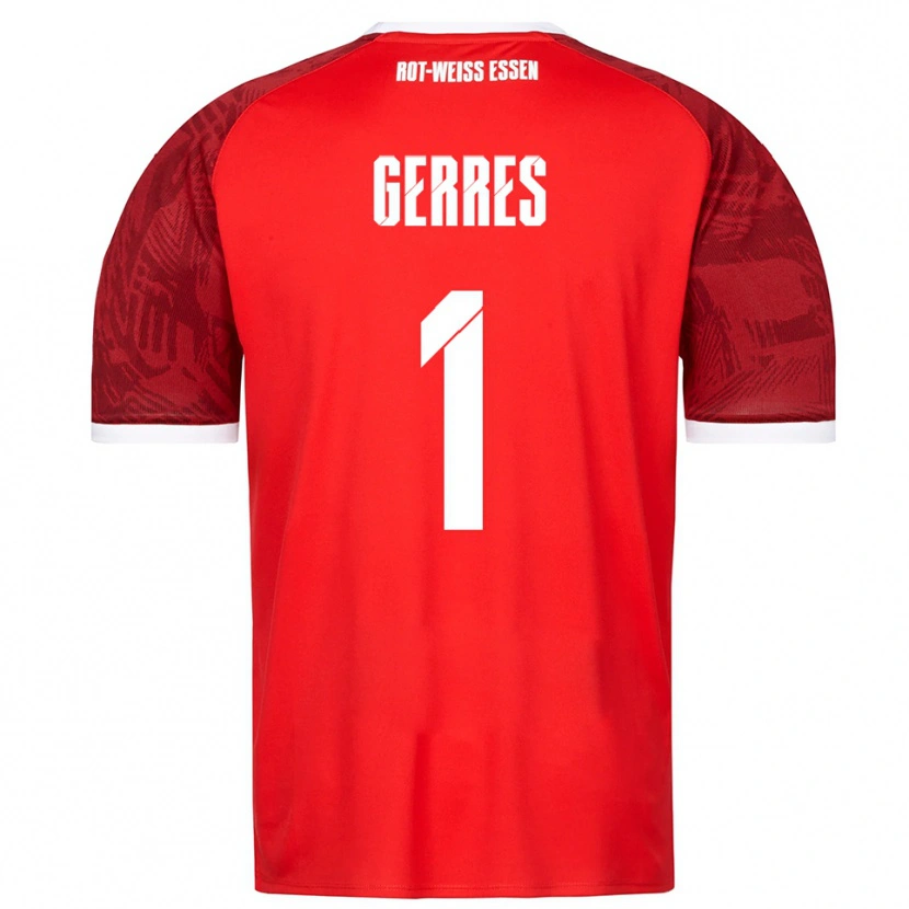 Danxen Bambino Maglia Romero Gerres #1 Rosso Bordeaux Bianco Kit Gara Away 2025/26 Maglietta