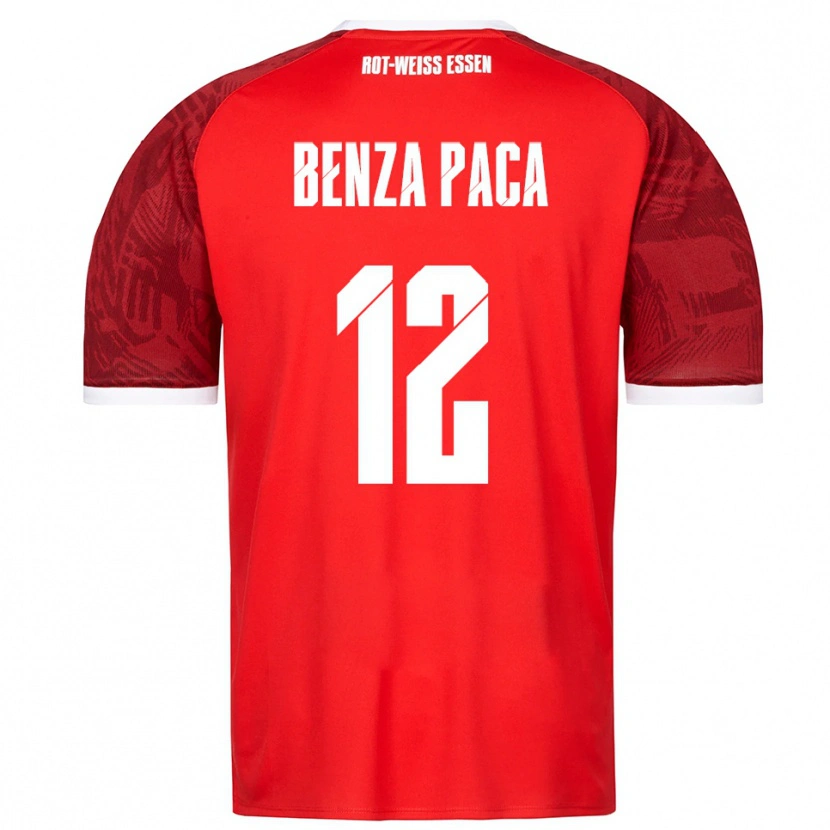 Danxen Bambino Maglia Lynes Benza Paca #12 Rosso Bordeaux Bianco Kit Gara Away 2025/26 Maglietta