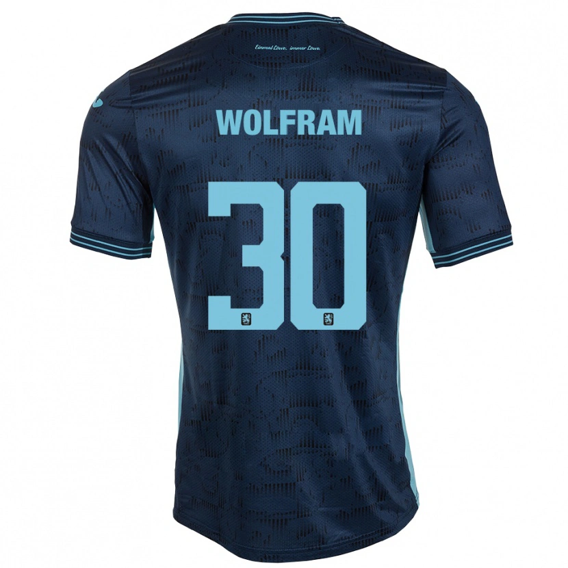 Danxen Bambino Maglia Maximilian Wolfram #30 Blu Royal Kit Gara Away 2025/26 Maglietta