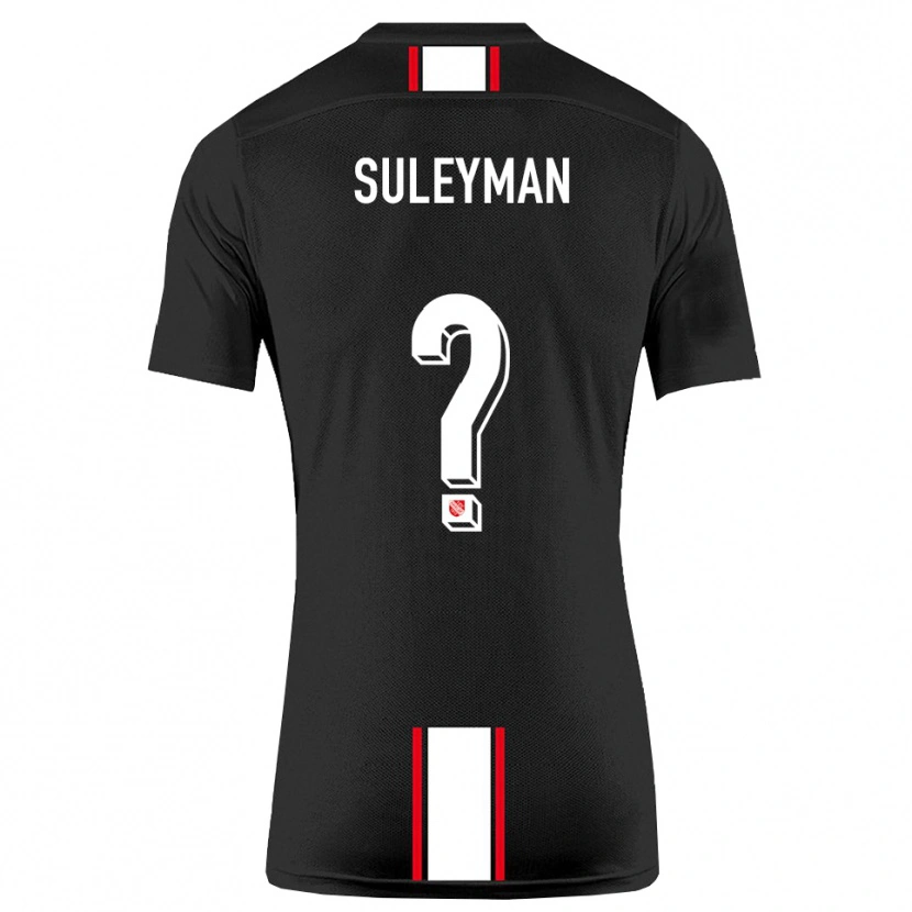 Danxen Bambino Maglia Dildar-Diego Suleyman #0 Nero Bianco Kit Gara Away 2025/26 Maglietta