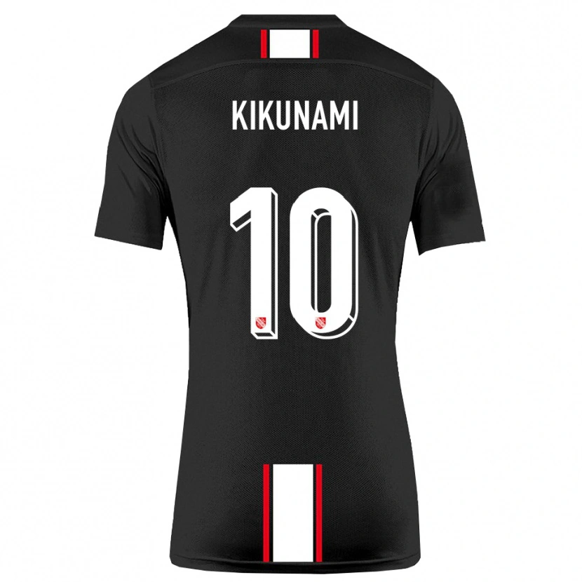 Danxen Bambino Maglia Ryou Kikunami #10 Nero Bianco Kit Gara Away 2025/26 Maglietta