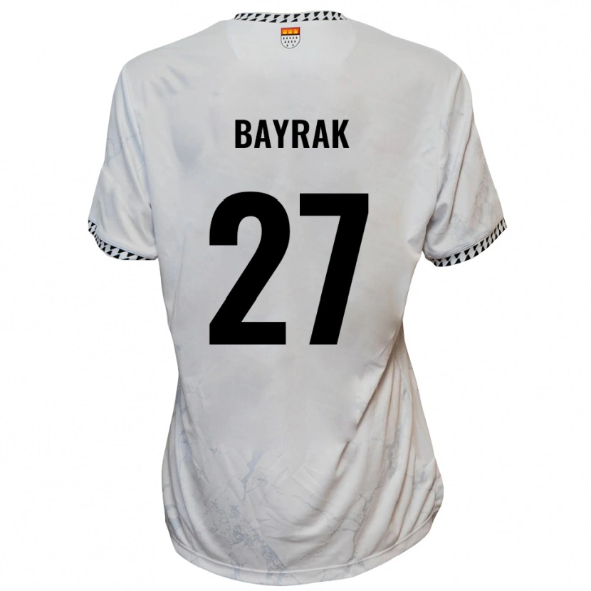 Danxen Bambino Maglia Boran Bayrak #27 Bianco Nero Kit Gara Away 2025/26 Maglietta