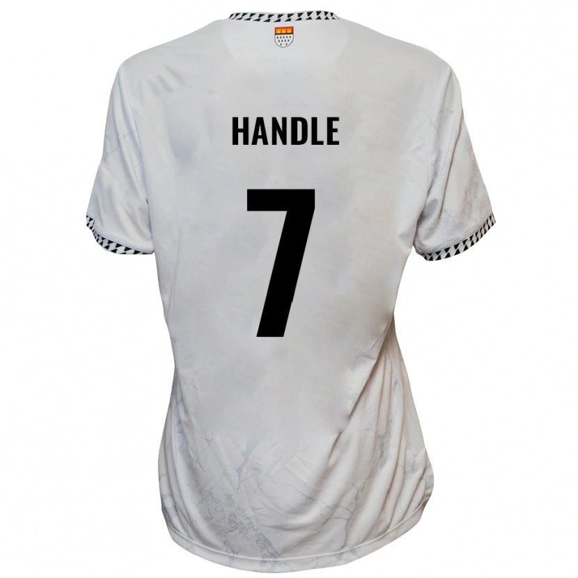 Danxen Bambino Maglia Simon Handle #7 Bianco Nero Kit Gara Away 2025/26 Maglietta