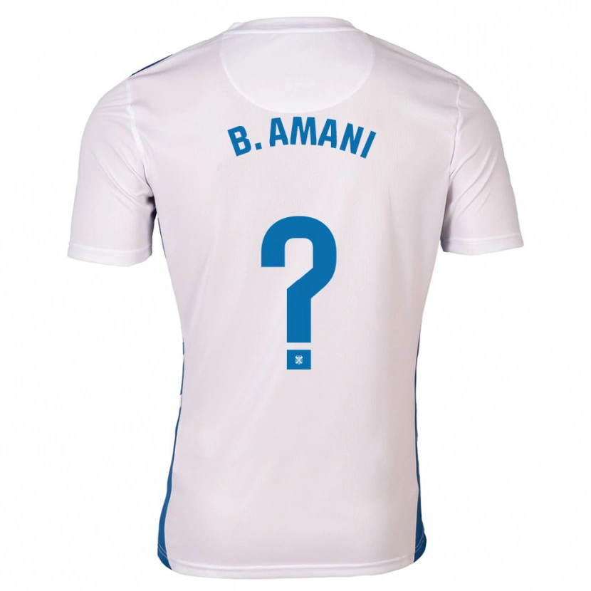 Danxen Uomo Maglia Bernadette Amani Kakounan #0 Bianco Blu Kit Gara Home 2025/26 Maglietta