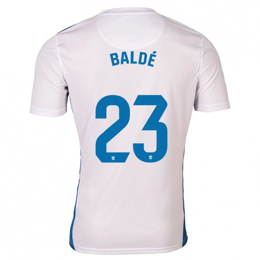 Danxen Uomo Maglia Ibrahim Baldé #23 Bianco Blu Kit Gara Home 2025/26 Maglietta