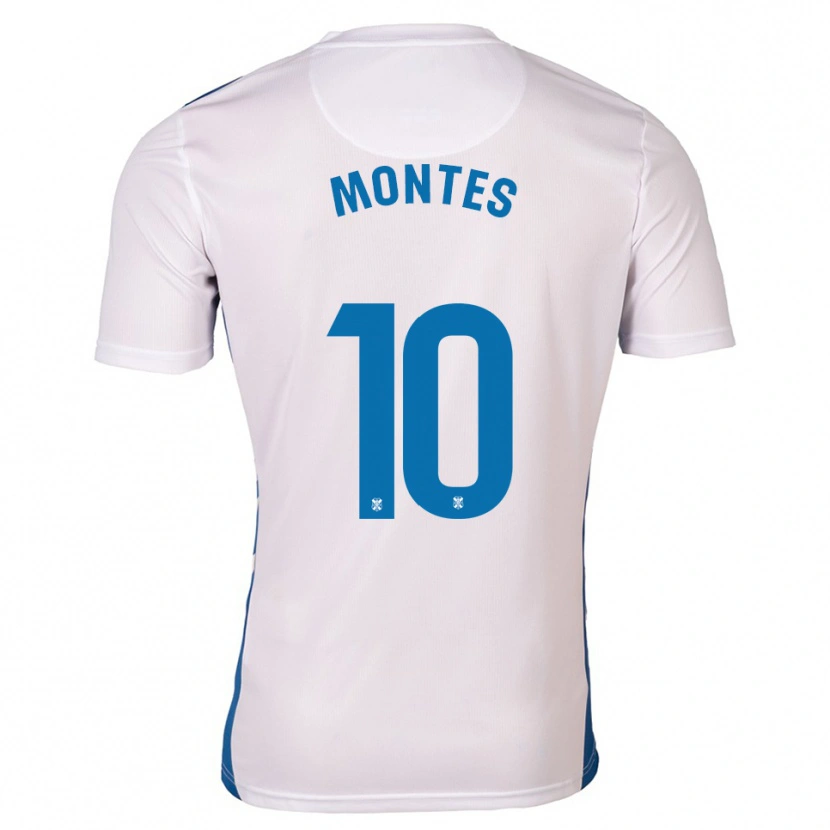 Danxen Uomo Maglia Cris Montes #10 Bianco Blu Kit Gara Home 2025/26 Maglietta