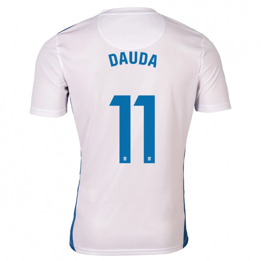 Danxen Uomo Maglia Mo Dauda #11 Bianco Blu Kit Gara Home 2025/26 Maglietta