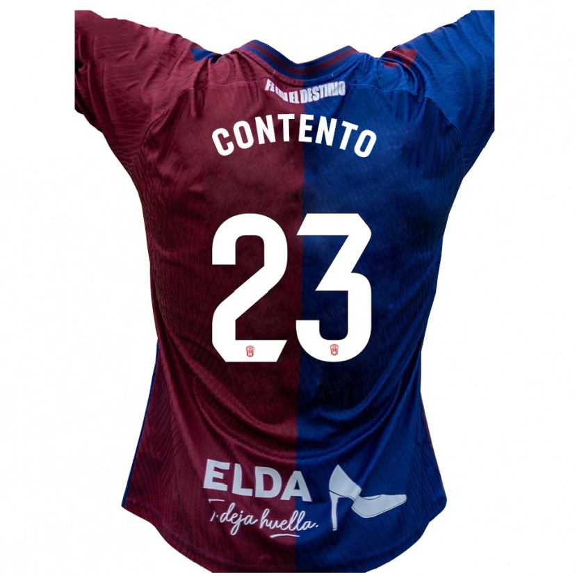 Danxen Uomo Maglia Mateo Contento #23 Blu Rosso Kit Gara Home 2025/26 Maglietta