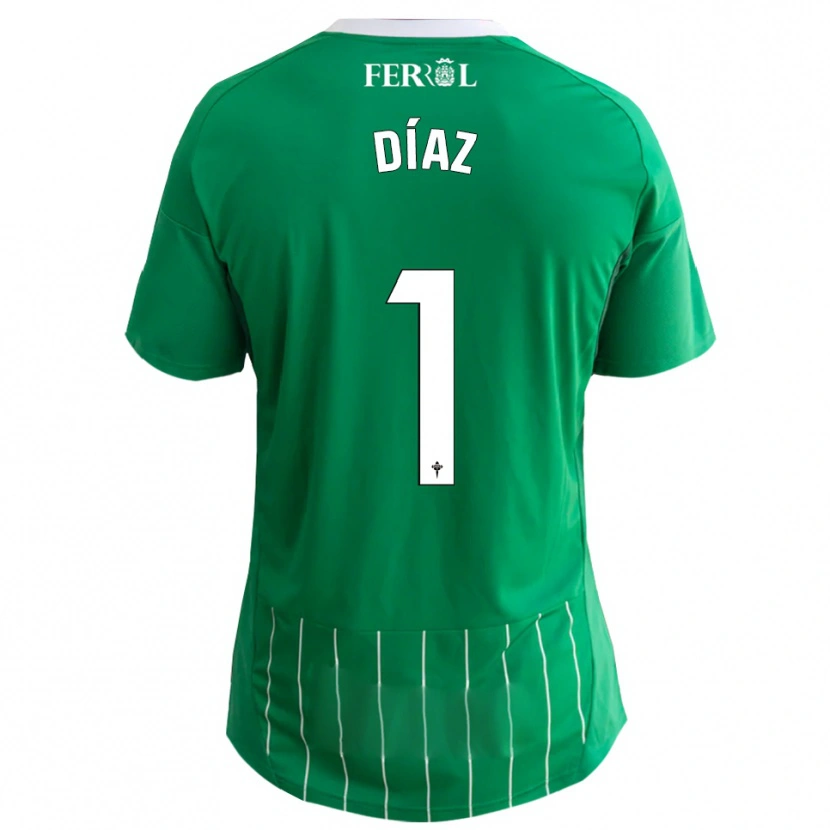 Danxen Uomo Maglia Lucas Díaz #1 Verde Bianco Kit Gara Home 2025/26 Maglietta