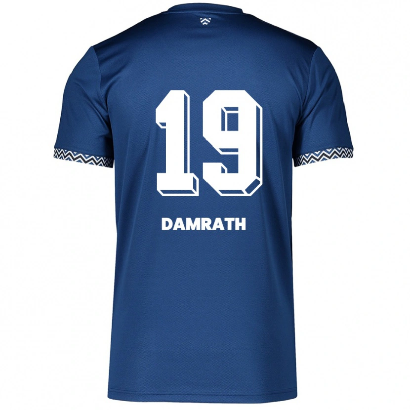 Danxen Uomo Maglia Tom Damrath #19 Blu Navy Bianco Kit Gara Home 2025/26 Maglietta