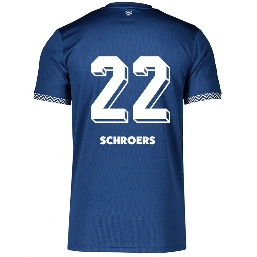 Danxen Uomo Maglia Mika Schroers #22 Blu Navy Bianco Kit Gara Home 2025/26 Maglietta