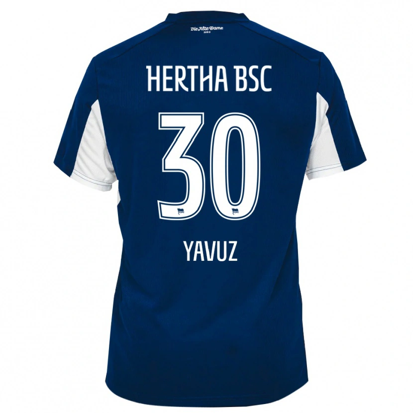 Danxen Uomo Maglia Senanur Yavuz #30 Bianco Blu Kit Gara Home 2025/26 Maglietta