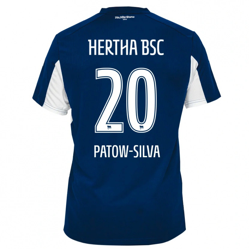 Danxen Uomo Maglia Oscar Patow-Silva #20 Bianco Blu Kit Gara Home 2025/26 Maglietta