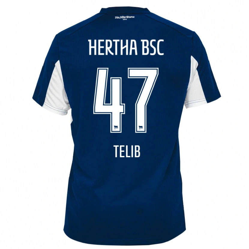 Danxen Uomo Maglia Selim Telib #47 Bianco Blu Kit Gara Home 2025/26 Maglietta