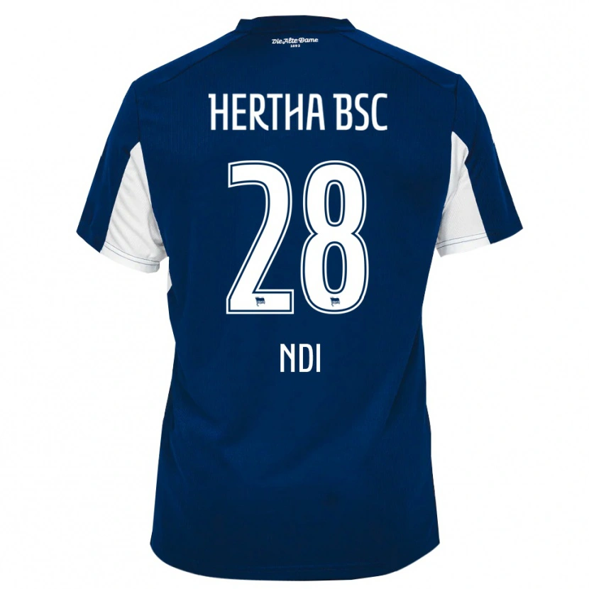 Danxen Uomo Maglia Jelani Ndi #28 Bianco Blu Kit Gara Home 2025/26 Maglietta