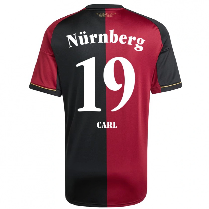 Danxen Uomo Maglia Ferdinand Carl #19 Bordeaux Nero Kit Gara Home 2025/26 Maglietta