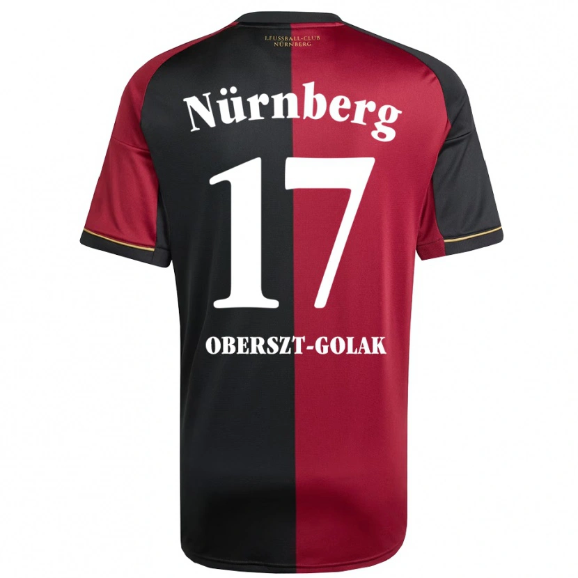 Danxen Uomo Maglia Karol Oberszt-Golak #17 Bordeaux Nero Kit Gara Home 2025/26 Maglietta