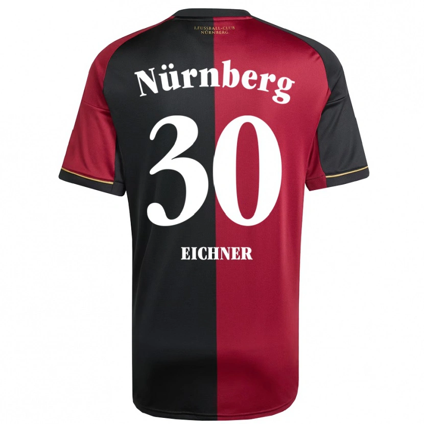 Danxen Uomo Maglia Benjamin Eichner #30 Bordeaux Nero Kit Gara Home 2025/26 Maglietta