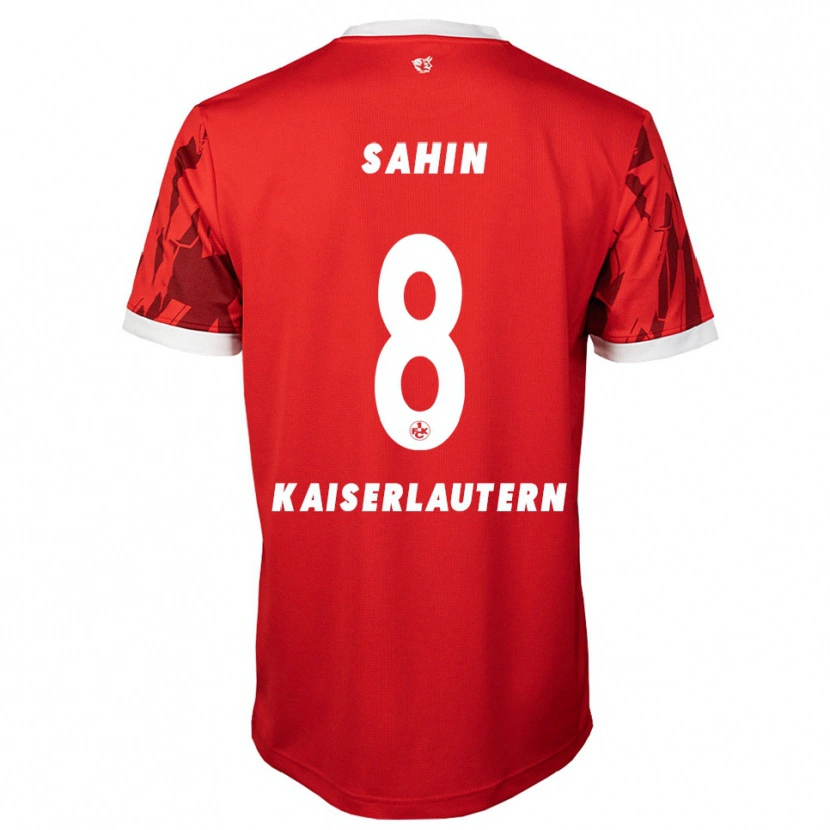 Danxen Uomo Maglia Semih Sahin #8 Rosso Bianco Kit Gara Home 2025/26 Maglietta