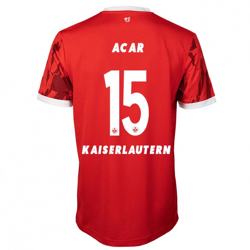 Danxen Uomo Maglia Samet Acar #15 Rosso Bianco Kit Gara Home 2025/26 Maglietta