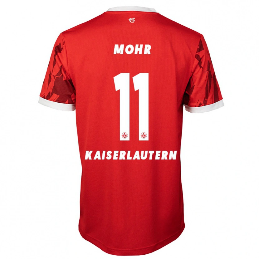 Danxen Uomo Maglia Louis Mohr #11 Rosso Bianco Kit Gara Home 2025/26 Maglietta