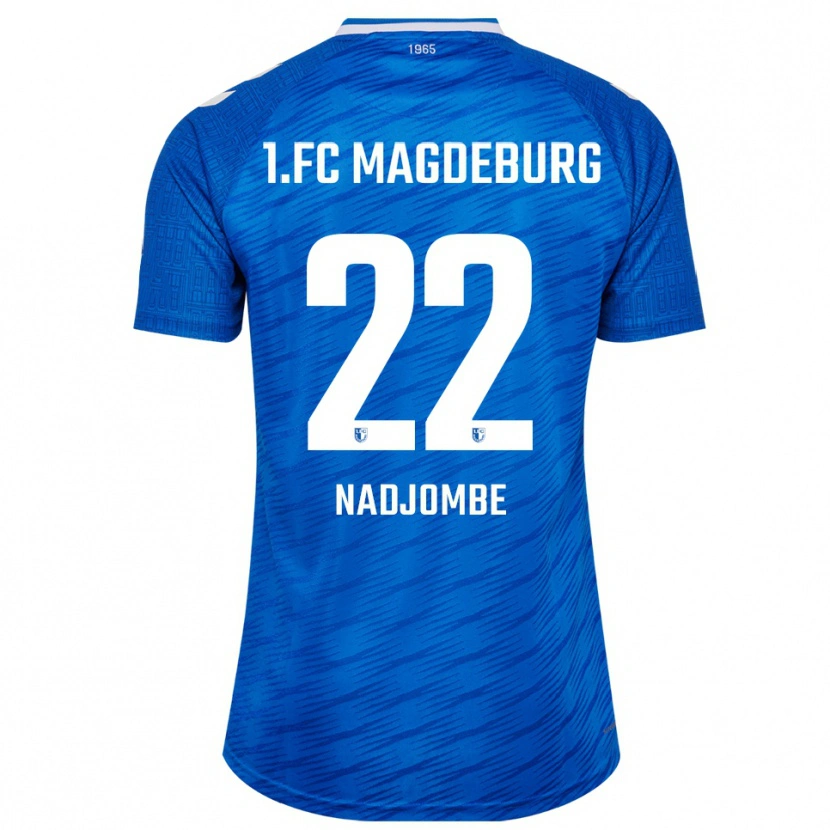 Danxen Uomo Maglia Pierre Nadjombe #22 Blu Bianco Kit Gara Home 2025/26 Maglietta