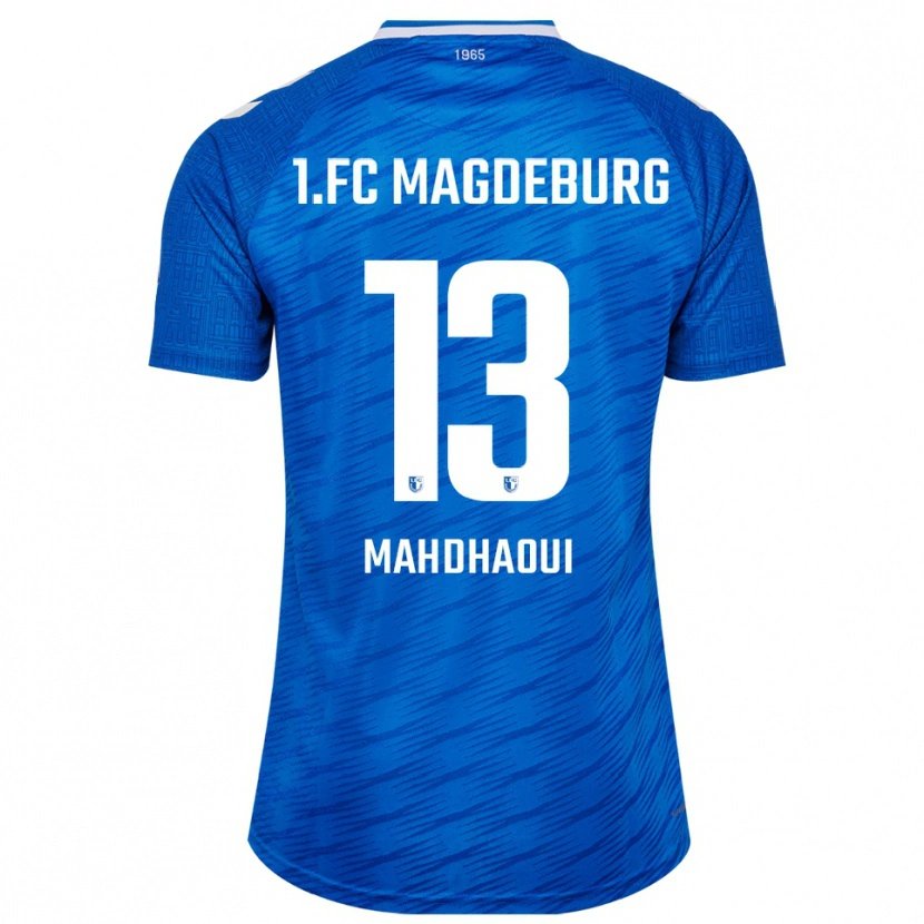 Danxen Uomo Maglia Islam Mahdhaoui #13 Blu Bianco Kit Gara Home 2025/26 Maglietta