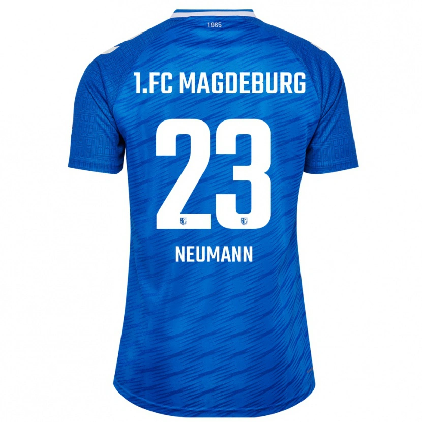 Danxen Uomo Maglia Annika Neumann #23 Blu Bianco Kit Gara Home 2025/26 Maglietta