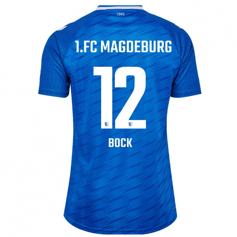 Danxen Uomo Maglia Armin Bock #12 Blu Bianco Kit Gara Home 2025/26 Maglietta