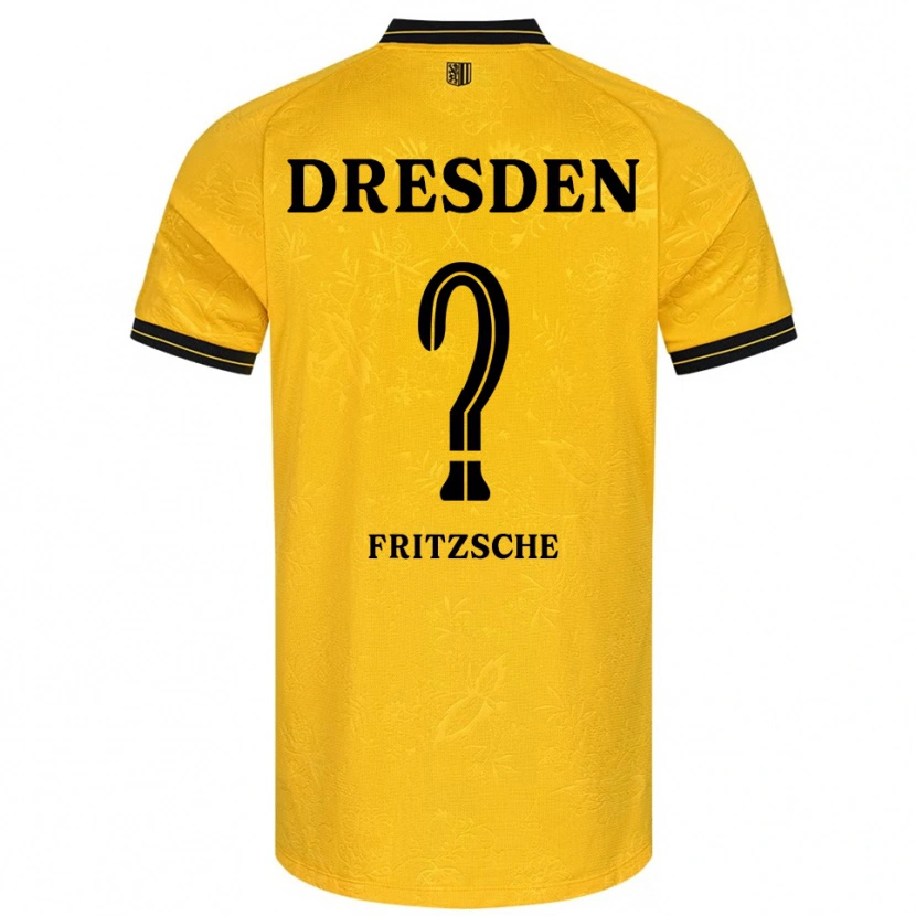 Danxen Uomo Maglia Sarah Fritzsche #0 Giallo Nero Kit Gara Home 2025/26 Maglietta