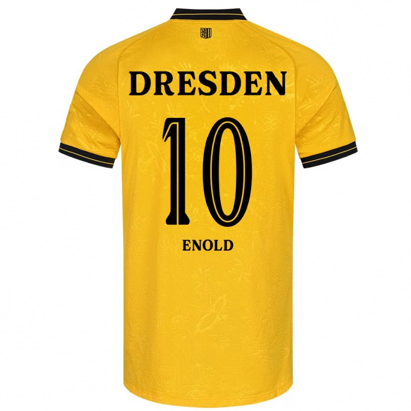 Danxen Uomo Maglia Quentin Enold #10 Giallo Nero Kit Gara Home 2025/26 Maglietta