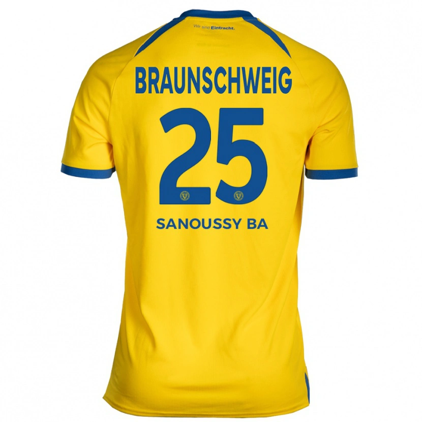 Danxen Uomo Maglia Sanoussy Ba #25 Giallo Blu Kit Gara Home 2025/26 Maglietta