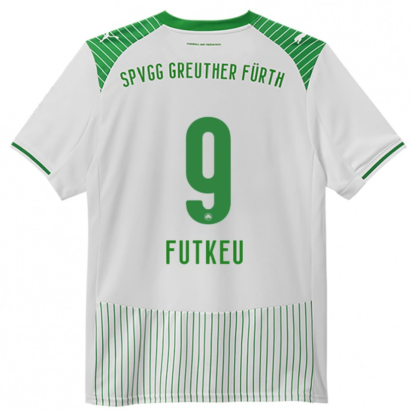 Danxen Uomo Maglia Noel Futkeu #9 Bianco Verde Kit Gara Home 2025/26 Maglietta