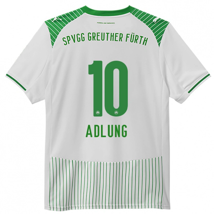 Danxen Uomo Maglia Daniel Adlung #10 Bianco Verde Kit Gara Home 2025/26 Maglietta