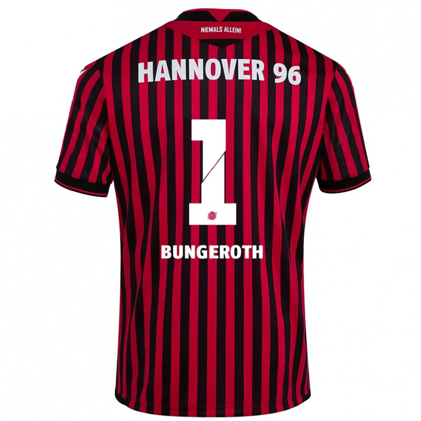 Danxen Uomo Maglia Leah Bungeroth #1 Rosso Nero Kit Gara Home 2025/26 Maglietta