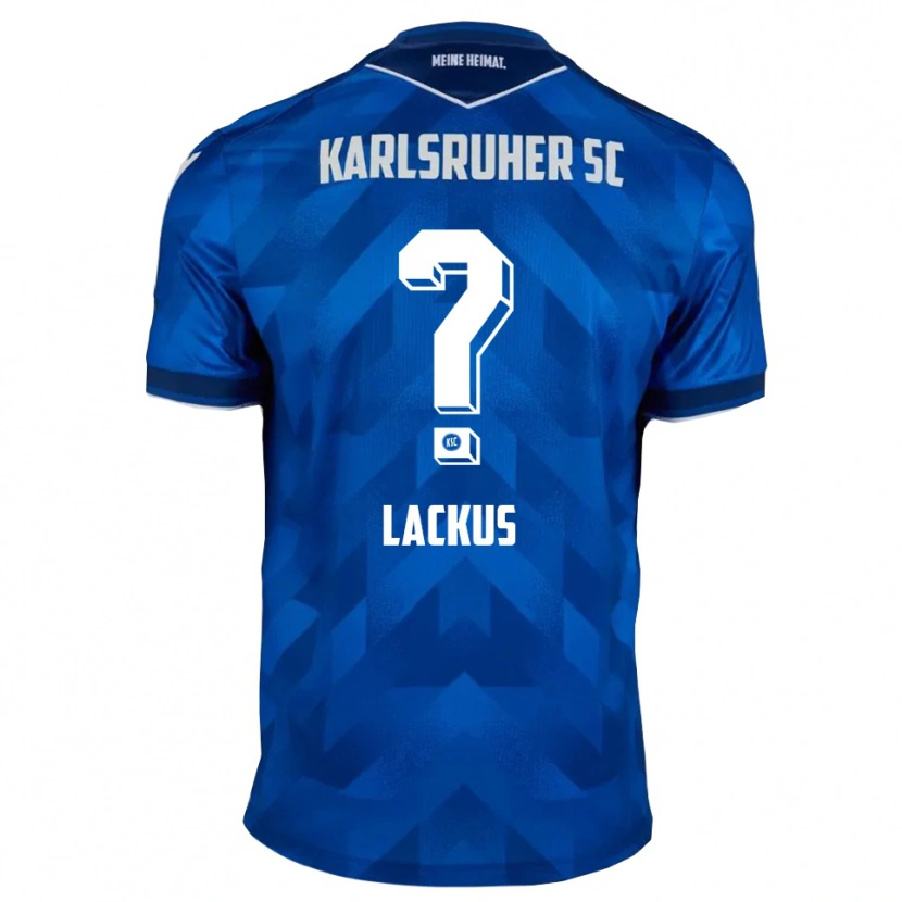 Danxen Uomo Maglia Johanna Lackus #0 Blu Bianco Kit Gara Home 2025/26 Maglietta