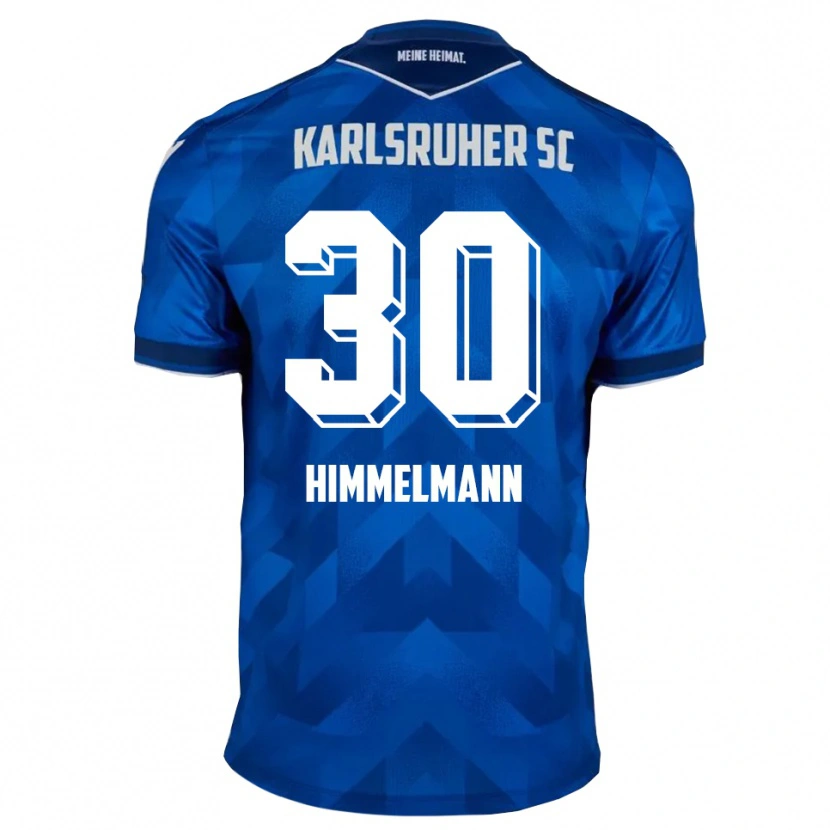 Danxen Uomo Maglia Robin Himmelmann #30 Blu Bianco Kit Gara Home 2025/26 Maglietta