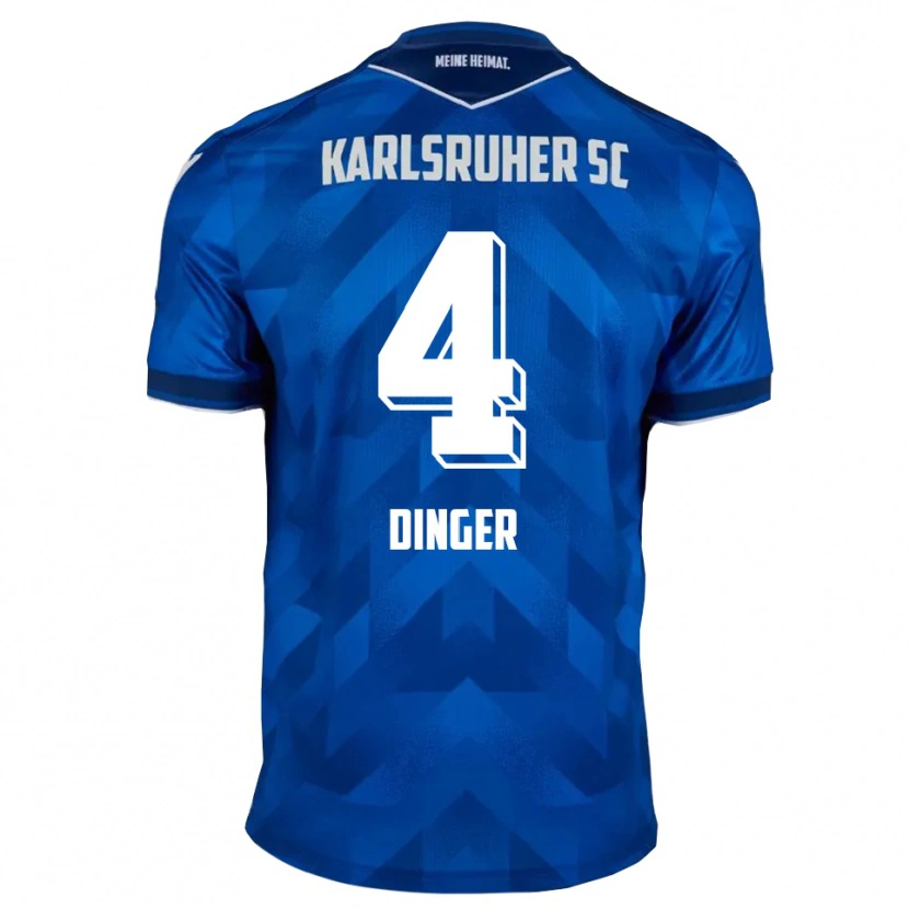 Danxen Uomo Maglia Marlon Dinger #4 Blu Bianco Kit Gara Home 2025/26 Maglietta