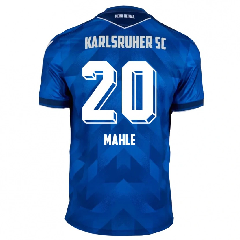 Danxen Uomo Maglia Marius Mahle #20 Blu Bianco Kit Gara Home 2025/26 Maglietta