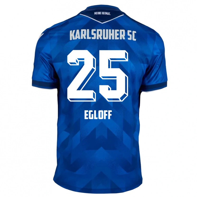 Danxen Uomo Maglia Lilian Egloff #25 Blu Bianco Kit Gara Home 2025/26 Maglietta