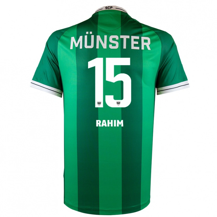 Danxen Uomo Maglia David Rahim #15 Verde Bianco Kit Gara Home 2025/26 Maglietta